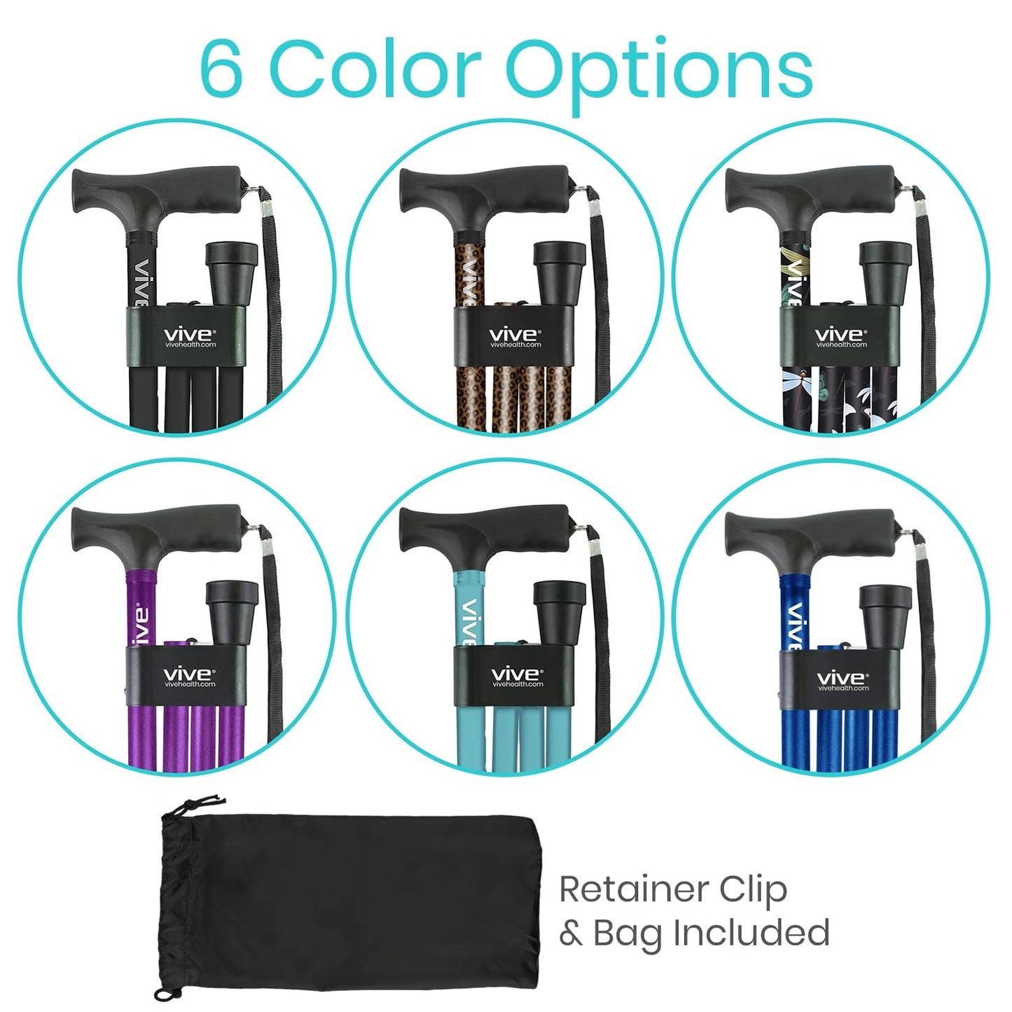 Bastón Plegable - Bastón Plegable Para Hombres Y Mujeres