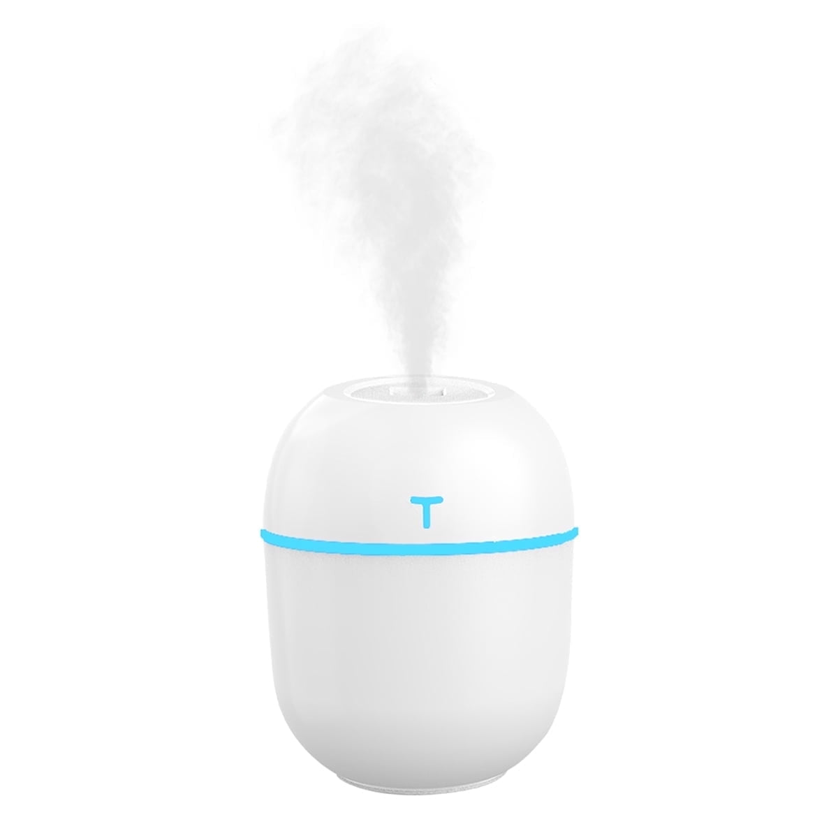 Colorful Cool Mini Humidifier, USB Personal Desktop Humidifier for Car, Office Room, Bedroom,Etc. Auto Shut-Off, 2 Mist Modes, Super Quiet. (White)