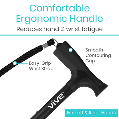 Bastón Plegable - Bastón Plegable Para Hombres Y Mujeres