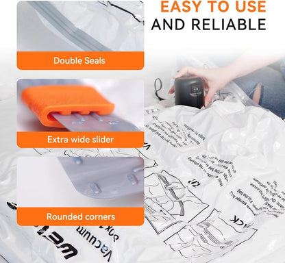 Bolsa Para Guardar Ropa Organizador Selladora Bolsas Sellado Al Vacio Con Bomba