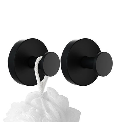 Demitumon 2 Pack Matte Black Suction Cup Shower Towel Hooks Heavy Duty Bathroom