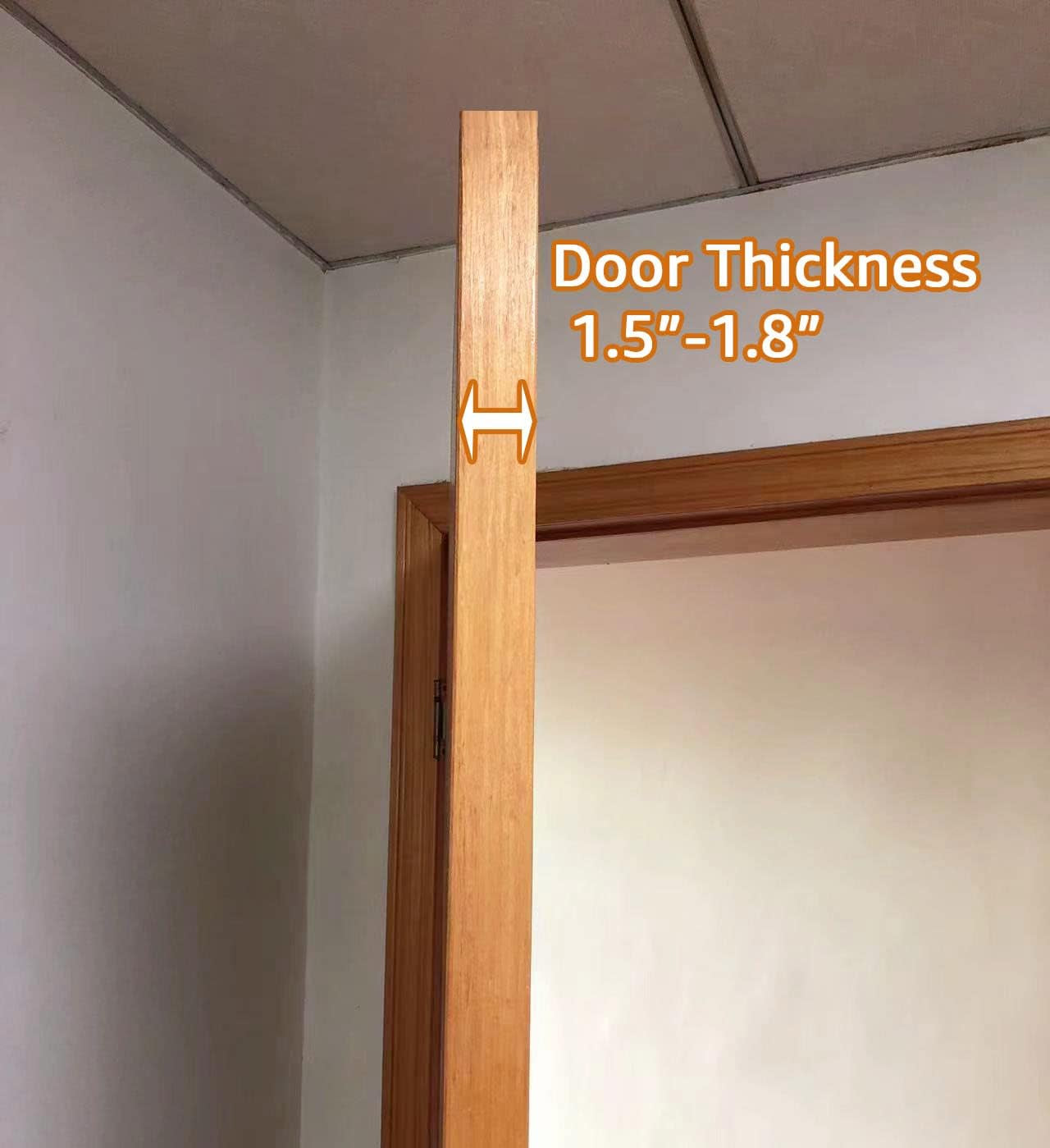 24 Medium Pocket Over-The-Door Hanging Shoe Organizer, Light Grey