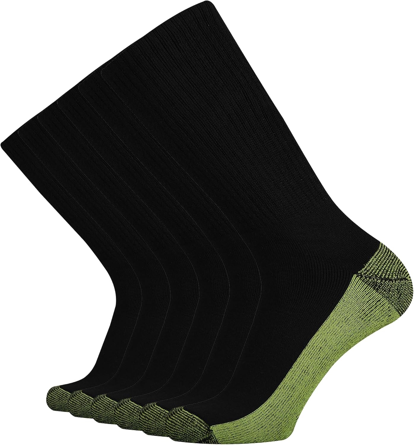 Men'S Cotton Full Thick Cushion Crew Socks Moisture Control Heavy Duty Work Boot Warm Thermal anti Wicking Sweat Blisters