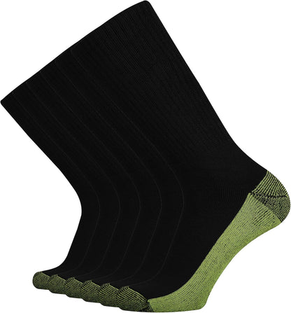 Men'S Cotton Full Thick Cushion Crew Socks Moisture Control Heavy Duty Work Boot Warm Thermal anti Wicking Sweat Blisters