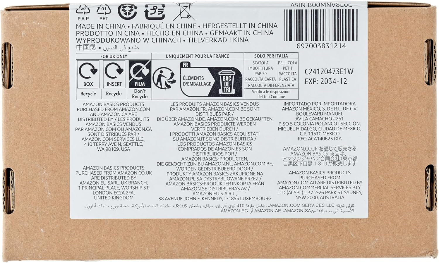 48-Pack AA Alkaline High-Performance Batteries, 1.5 Volt, 10-Year Shelf Life