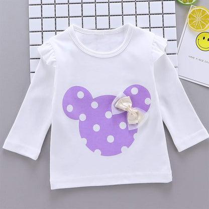 Baby Girl Clothes, 3 Pieces Long Sleeved Cute Toddler Infant Outfits Kids Tops and Pants Set