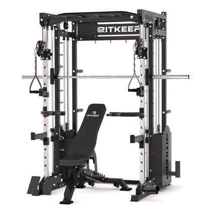 PMAX 5600 Home Gym Smith Machine - Integrated Weight System