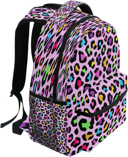 Toddler Backpack for School Rainbow Cheetah Leopard Boys Girls Kids School Bags Bookbag Elementary Children Bookbags Casual Travel Back Pack