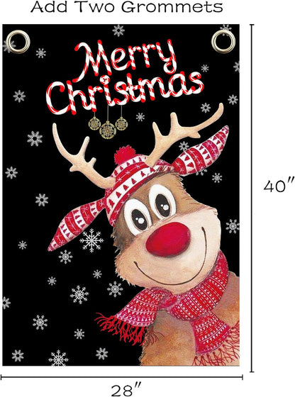 Christmas Flags - 28 X 40 Inch Outdoor Garden House Flags for Christmas Decoration