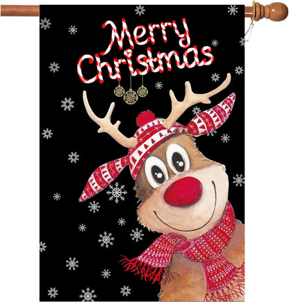 Christmas Flags - 28 X 40 Inch Outdoor Garden House Flags for Christmas Decoration