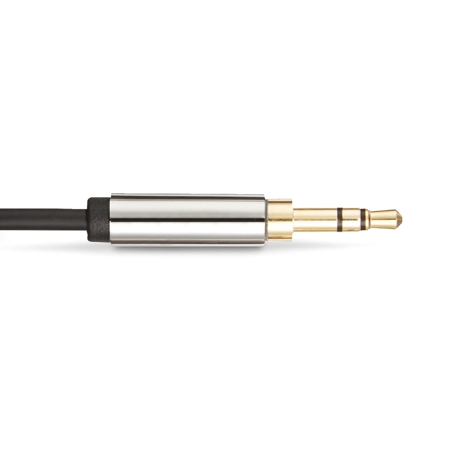 3.5Mm Auxiliary Audio Cable for Stereo Speaker or Subwoofer with Gold-Plated Plugs, 8 Foot, Black