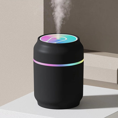 Cool Mini Aromatherapy Humidifier, USB 2 Gear Desktop Cute Humidifier with LED Ambient Light for Car, Office, Bedroom&Living Room