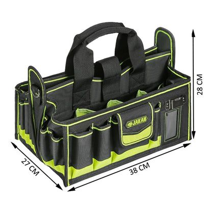 40-POCKETS Tool Tote, Tool Bag Organizer, Electrician Tool Bag, HVAC Tool Bag, Tool Caddy, Tool Bags for Electricians