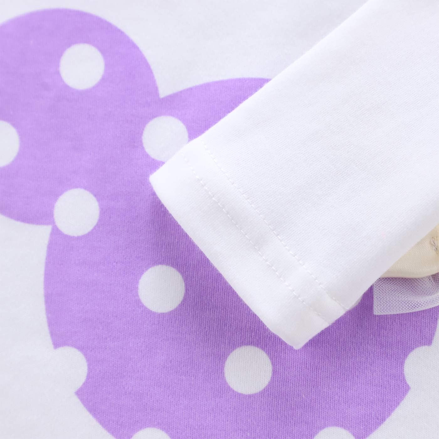 Baby Girl Clothes, 3 Pieces Long Sleeved Cute Toddler Infant Outfits Kids Tops and Pants Set