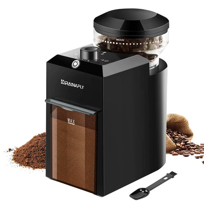 Automatic Burr Mill Coffee Grinder Electric Coffee Bean Grinding with 28 Adjustable Gears for Espresso French Press Drip Coffee