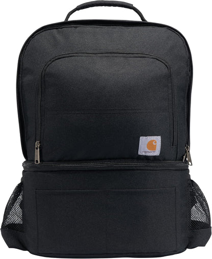 Mens Insulated 24 Can Two Compartment Cooler Backpack Backpack with Fullyinsulated Cooler Base
