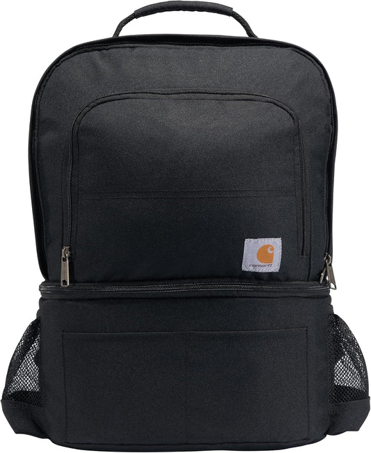 Mens Insulated 24 Can Two Compartment Cooler Backpack Backpack with Fullyinsulated Cooler Base