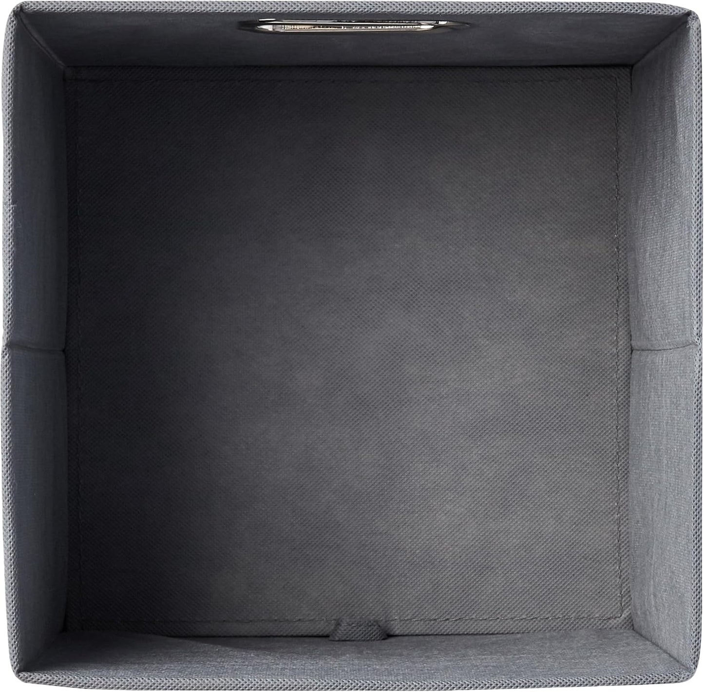 Collapsible Cube Storage Organizer Bins, 6-Pack, 10.5 X 10.5 X 11 Inches, Light Grey