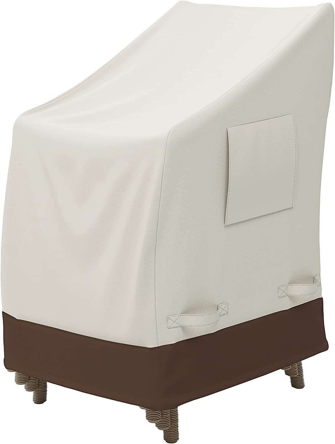 Outdoor Patio Chair Cover Waterproof, Anti-Uv, Durable, Beige/Tan